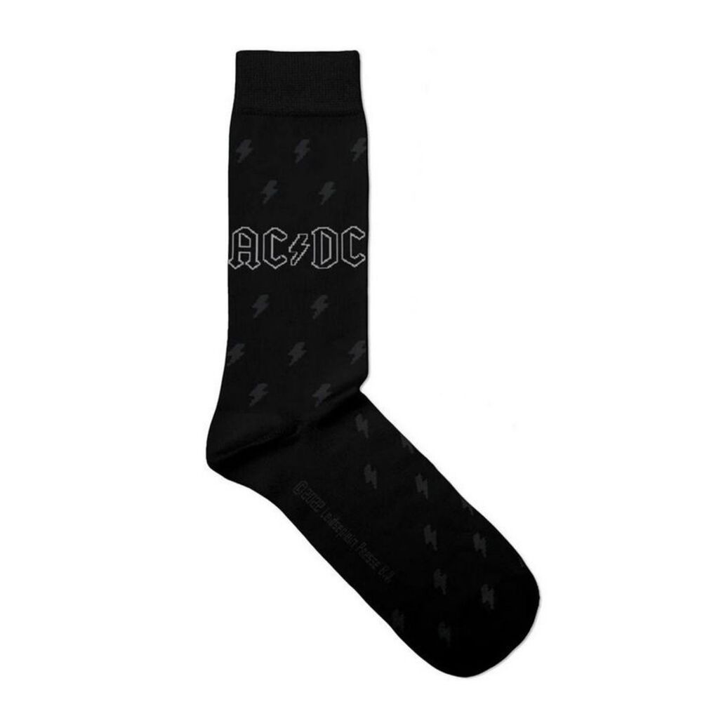 AC/DC Unisex Adult Back In Black Socks / Black